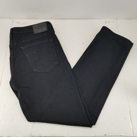 AG Adriano Goldschmied Jeans Mens 34x32 Black Denim The Graduate Tailored Leg - Picture 10 of 10